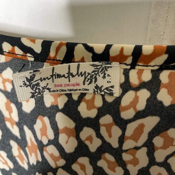 Free People All My Love Shine Printed Slip Dress 005 - Picture 5 of 8